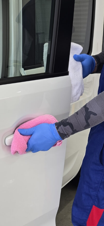 ボディー接触時タオル使用